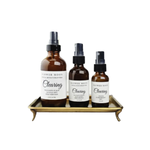 bruma de aromaterapia con cristales "clearing" (palo santo y salvia) flower moon